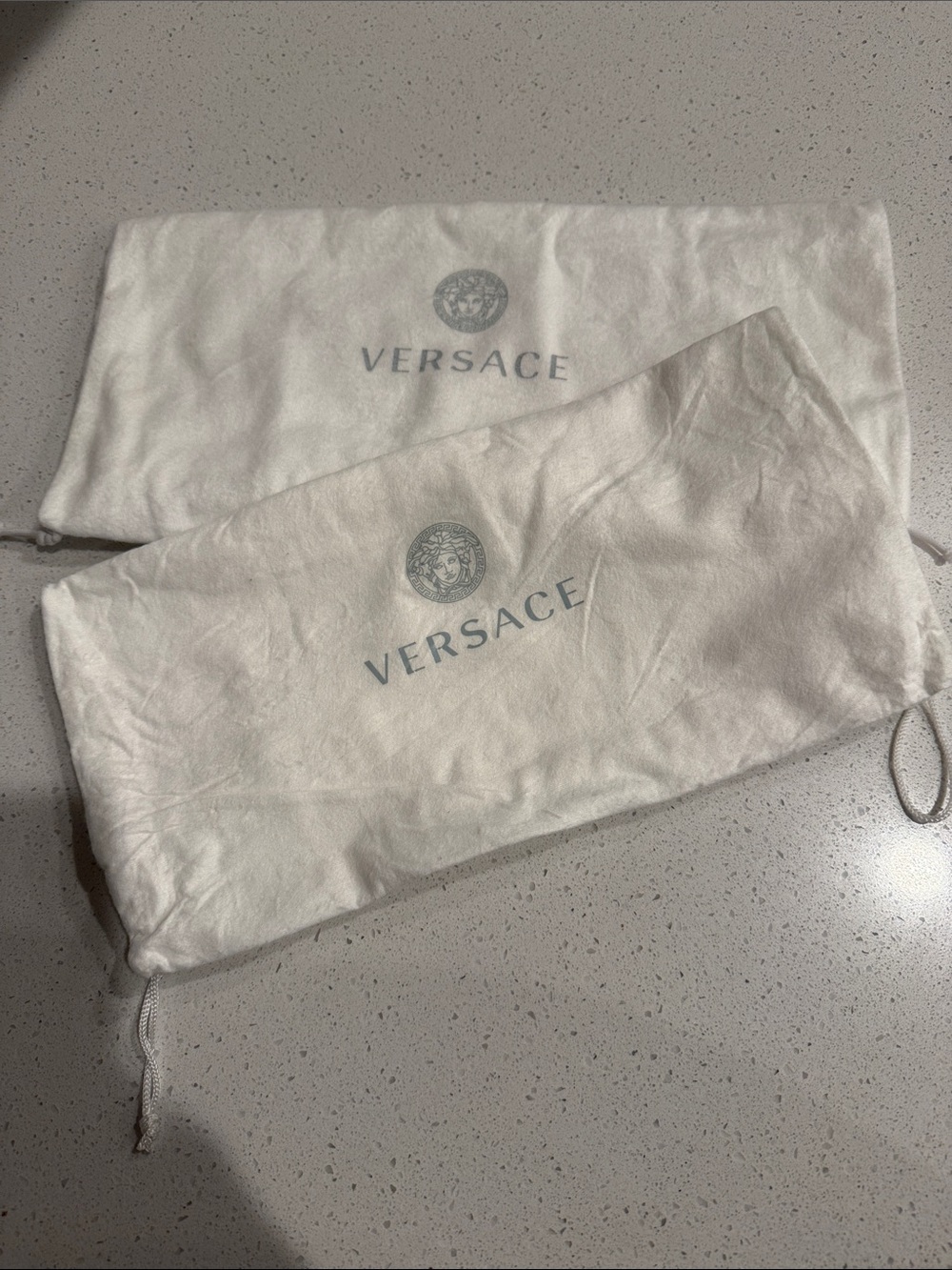 Versace Metallic Silver Medusa Logo Sandals - Picture 8 of 8